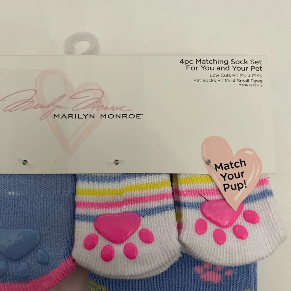 Marilyn Monroe 4 piece Matching Sock Set